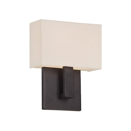 Dweled Manhattan 7in LED Fabric Wall Sconce 2700K in Brushed Bronze WS-131